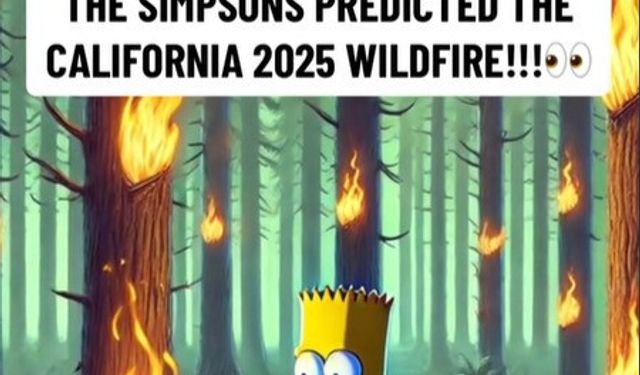 Simpsonlar, Los Angeles'deki büyük yangını 20 yıl önce bildi mi?