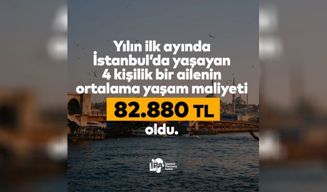 İstanbul’da yaşamanın maliyeti aylık 82 bin 880 TL