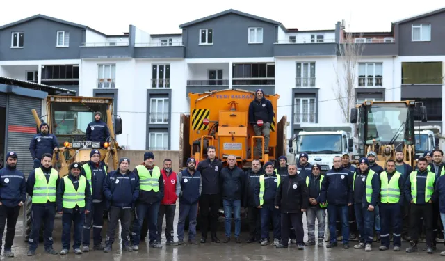 Bursa Gemlik Belediyesi kar yağışına karşı teyakkuzda