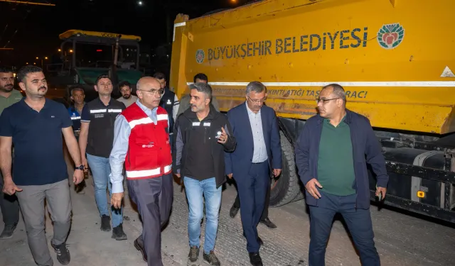 Malatya Büyükşehir'den 7/24 yol mesaisi