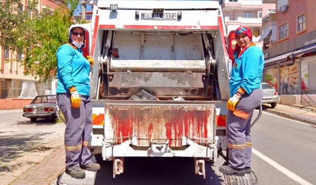 Şehrin temizliğine kadın eli değdi