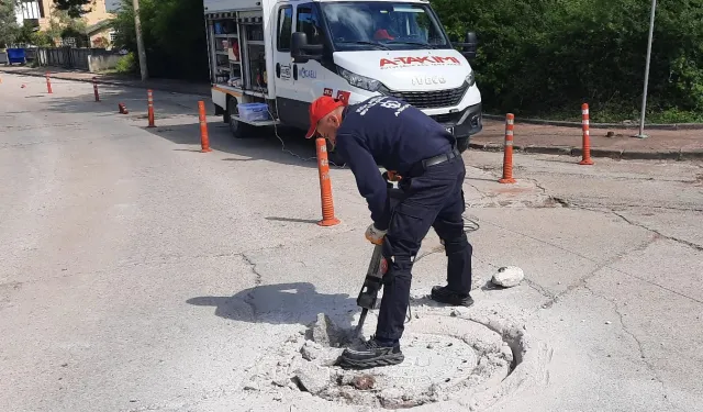 Kocaeli'de yol güvenliği için baca ve ızgaralar yenileniyor