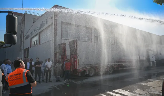 Bornova'da TOMA tipi tankerlerle örnek uygulama