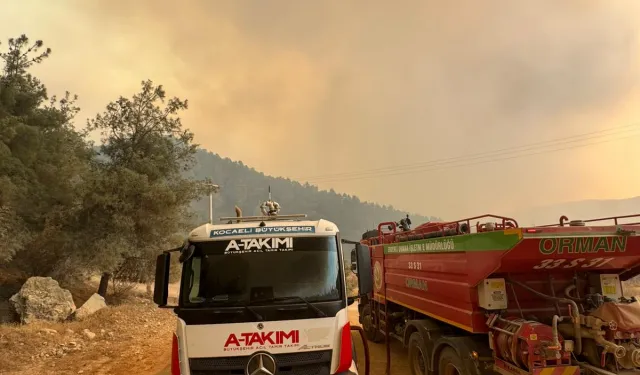 Kocaeli A Takımı, yangınlar için seferber