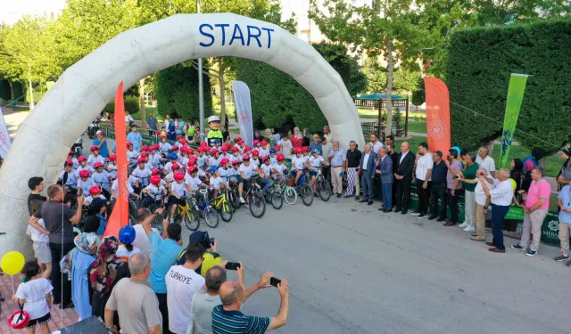 Konya Meram’da düz bisiklet yarışları yapıldı