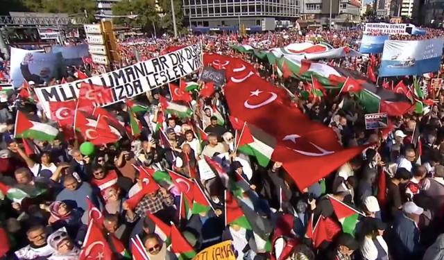 Ankara'da, "Gazze Kararlılık Yürüyüşü"