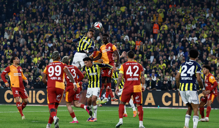 Fenerbahçe - Galatasaray derbisinde kazanan yok: 1-1