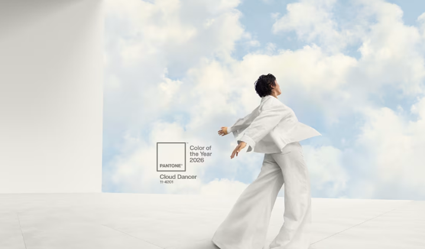 2026 Yılın Rengi, beyazın bir tonu olan "Bulut Dansçısı" seçildi