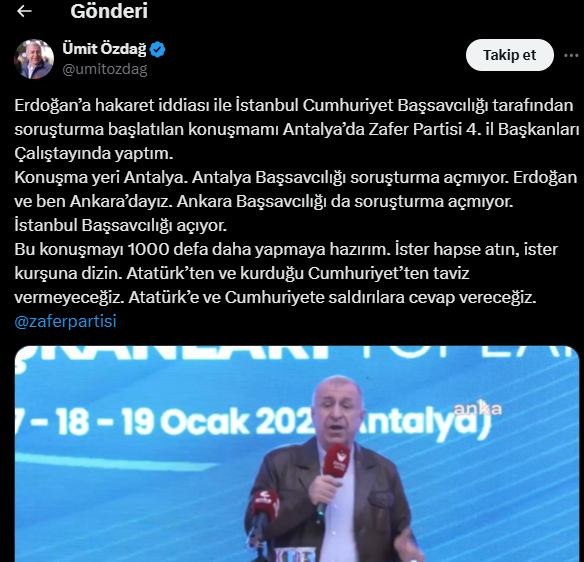 Özdağ X