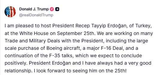 Trump Erdoğan X