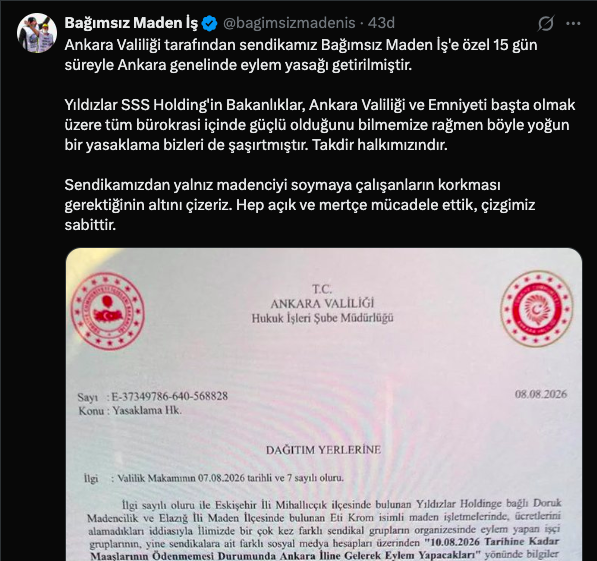 Madenci Yasak